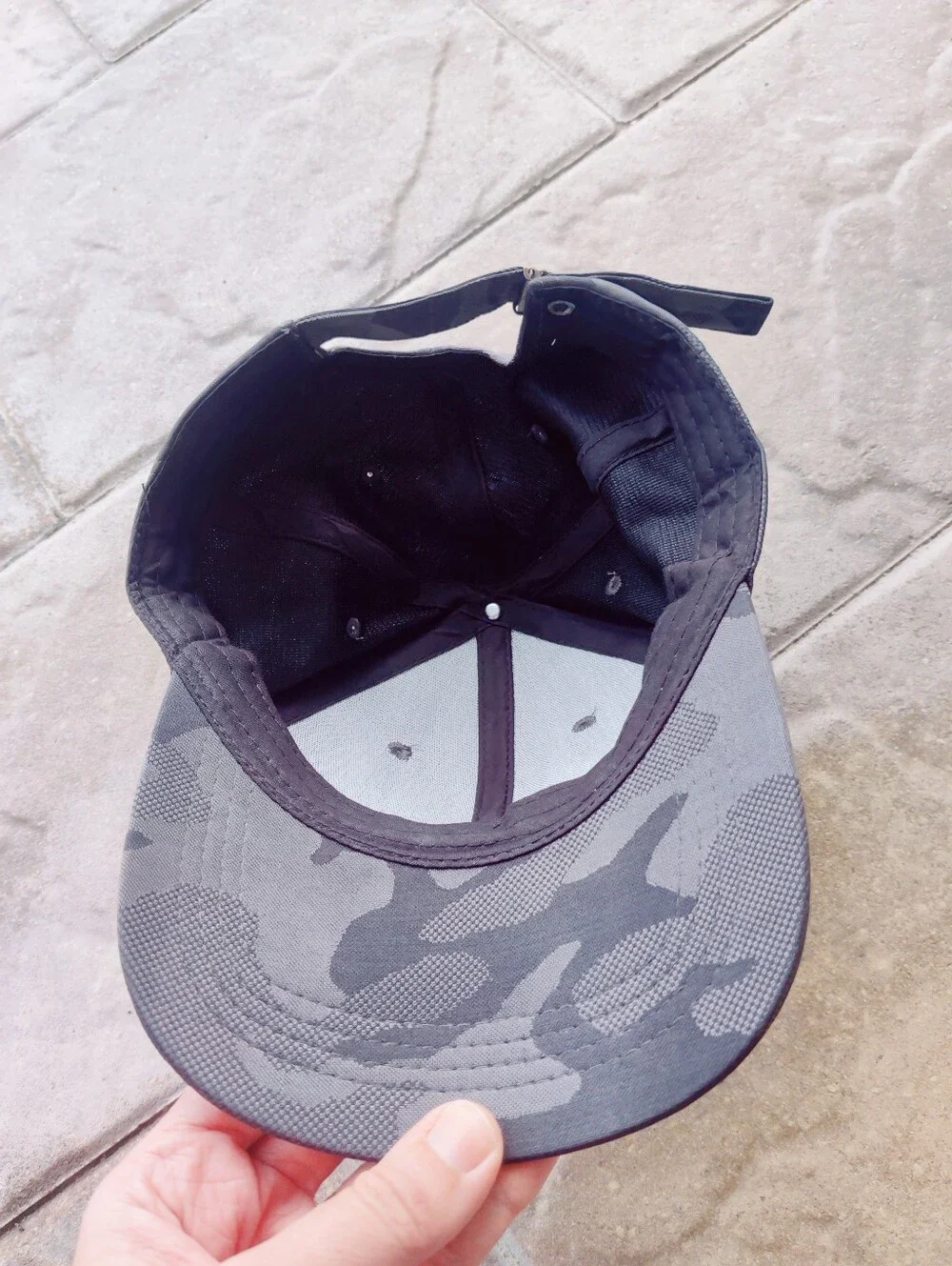 Unisex Black/Gray Camo Baseball Cap